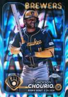 2024 Topps Chrome Update #USC30 Jackson Chourio Raywave Refractor Baseball Card