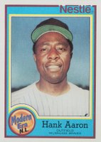 1987 Nestle Dream Team Hand Cut #29 Hank Aaron Baseball Card