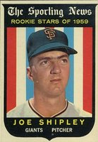 1959 Topps #141 Joe Shipley Baseball Card