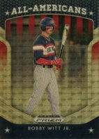 2019 Panini Prizm Draft Picks #37 Bobby Witt Jr. Gold Vinyl Prizm Baseball Card