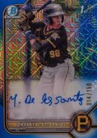 2022 Bowman Chrome Prospect Autographs #CPAYD Yordany de los Santos Hta Choice Refractor Baseball Card