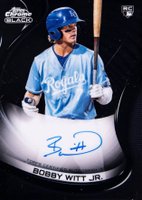 2022 Topps Chrome Black Autographs #BWJ Bobby Witt Jr. Baseball Card