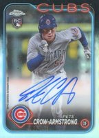 2024 Topps Chrome Rookie Autographs #RAPC Pete Crow-Armstrong Refractor Baseball Card