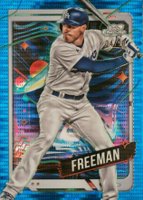 2024 Topps Chrome Cosmic #66 Freddie Freeman Blue Moon Refractor Baseball Card