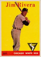 1958 Topps #11 Jim Rivera White Team Baseball Card