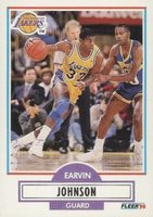 1990 Fleer #93 Magic Johnson Basketball Card