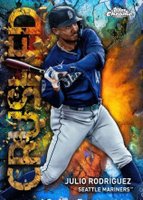 2023 Topps Chrome Update Crushed #C2 Julio Rodriguez Baseball Card