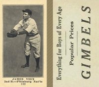 1916 Gimbels #182 James Viox Baseball Card