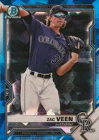 2021 Bowman Draft Chrome Sapphire Edition #BDC150 Zac Veen Baseball Card