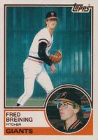 1983 Topps #747 Fred Breining Baseball Card