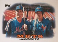 1988 Topps #579 Mets Leaders Baseball Card