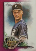 2022 Topps Allen & Ginter Chrome #146 Derek Jeter Magenta Refractor Baseball Card