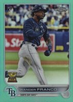2022 Topps Chrome #35 Wander Franco Aqua Refractor Baseball Card