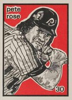 1984 O'Connell & Son Ink Mini Prints #30 Pete Rose Baseball Card