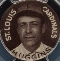 1910 Sweet Caporal Pins # Miller Huggins Large Letters Baseball Card