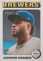 2024 Topps Heritage #632 Jackson Chourio White Border Baseball Card