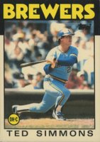 1986 Topps Tiffany #237 Ted Simmons Baseball Card