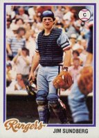 1978 Topps #492 Jim Sundberg Baseball Card