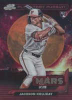 2024 Topps Chrome Cosmic Planetary Pursuit #5 Jackson Holliday Mars Baseball Card