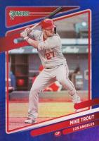 2021 Panini Donruss #170 Mike Trout Holo Purple Baseball Card