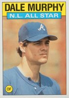 1986 Topps #705 Dale Murphy All-Star Baseball Card