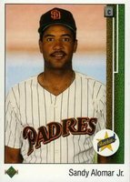 1989 Upper Deck #5 Sandy Alomar Jr. Star Rookie Baseball Card