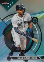 2023 Topps Finest #91 Julio Rodriguez Refractor Baseball Card