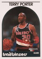 1989 Hoops #105 Terry Porter Basketball Card