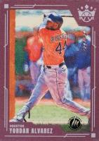 2022 Panini Diamond Kings #26 Yordan Alvarez Plum Frame Masterpiece 1/1 Baseball Card