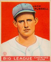 1933 Goudey #167 Jack Russell Baseball Card