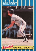 1988 Fleer Baseball All-Stars #27 Dale Murphy Baseball Card