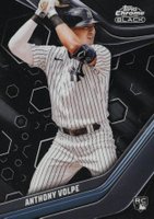 2023 Topps Chrome Black #76 Anthony Volpe Baseball Card
