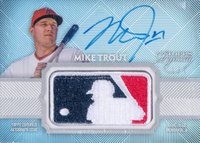 2017 Topps Dynasty MLB Logo Patch Autographs #MT Mike Trout Baseball Card