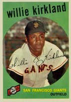 1959 Topps #484 Willie Kirkland Baseball Card