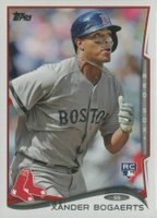 2014 Topps #133 Xander Bogaerts Factory Set-Grey Jersey Baseball Card