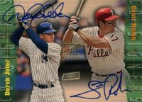 1999 Stadium Club CO-Signers #CS10 Derek Jeter/Scott Rolen Baseball Card