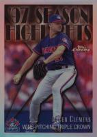 1998 Topps Chrome #475 Roger Clemens Refractor Baseball Card