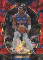 2022 Panini Select #87 Jaden Ivey Red Cracked Ice Basketball Card