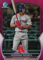 2023 Bowman Chrome Prospects #BCP29 Ceddanne Rafaela Fuchsia Refractor Baseball Card