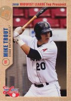 2010 Grandstand Midwest League Top Prospects # Mike Trout Baseball Card