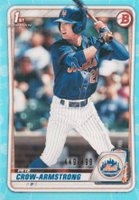 2020 Bowman Draft #BD72 Pete Crow-Armstrong Sky Blue Baseball Card