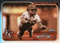 2024 Topps Chrome #120 Bobby Witt Jr. Sepia Refractor Baseball Card