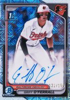 2024 Bowman Draft Chrome Prospect Autographs #CPAGO Griff O'Ferrall Hta Choice Baseball Card