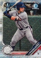 2019 Bowman Draft #BDC67 Shea Langeliers Chrome-Batting-Asia Refractor Baseball Card