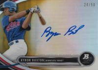 2013 Bowman Platinum Autograph Prospects #BB Byron Buxton Gold Refractor Baseball Card
