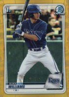 2020 Bowman Draft #BD136 Alika Williams Chrome-Gold Refractor Baseball Card