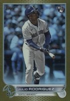 2022 Topps Update #US44 Julio Rodriguez Gold Foil Baseball Card