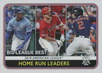2020 Topps Big League #237 Alex Bregman/Jorge Soler/Mike Trout Baseball Card