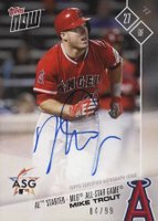 2017 Topps Now American League All-Star Team #AS15A Mike Trout Autograph Baseball Card
