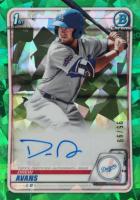 2020 Bowman Chrome Prospect Autographs #CPADA Drew Avans Green Atomic Baseball Card